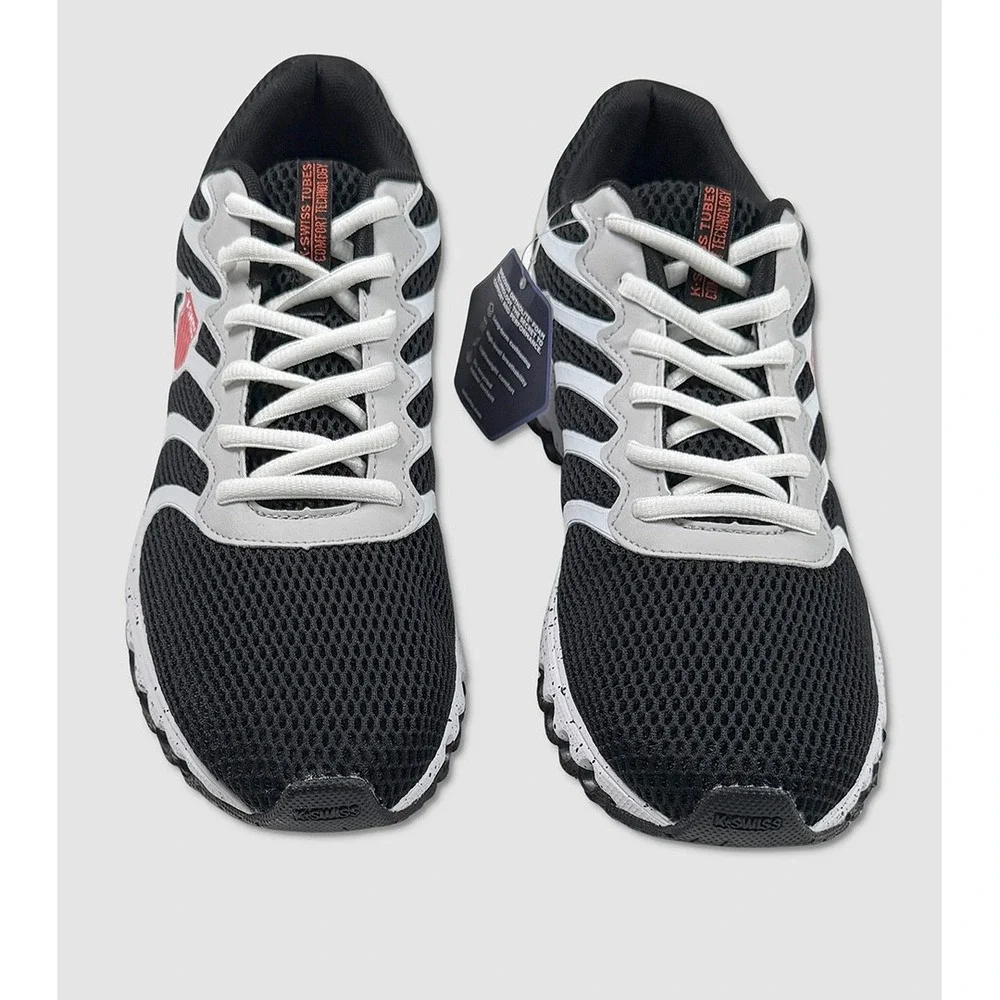 K-Swiss Tubes Shoes / Sneakers - NEW Mens Size 10 White / Black - #49684-OF